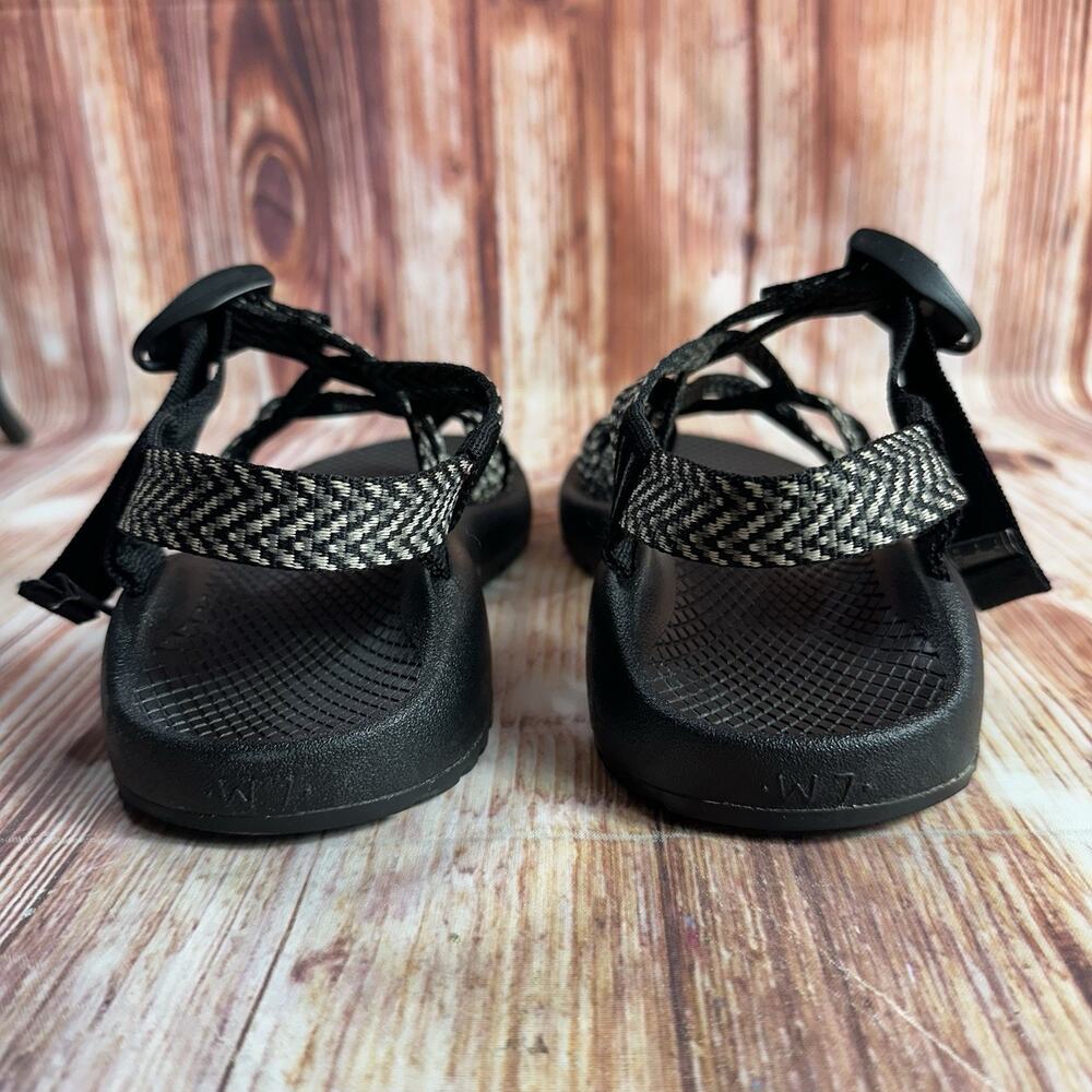 Chaco ZX/2 Womens Size 7 Black Gray Classic Strappy Sandals Open Toe Loop Shoes - Picture 4 of 10